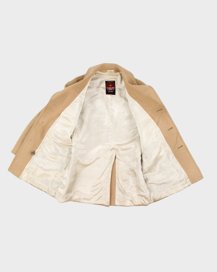 Vintage 70s Europe Craft Beige Wool Coat - L