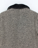 Vintage 70s Sir Jac Faux Fur Lined Wool Coat - L