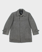 Vintage Buckingham Grey Wool Coat - L