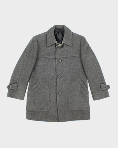 Vintage Buckingham Grey Wool Coat - L