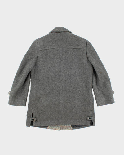 Vintage Buckingham Grey Wool Coat - L