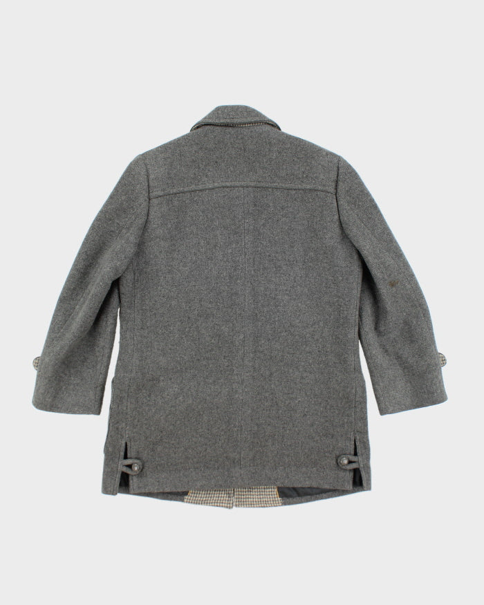 Vintage Buckingham Grey Wool Coat - L