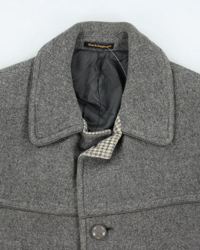 Vintage Buckingham Grey Wool Coat - L