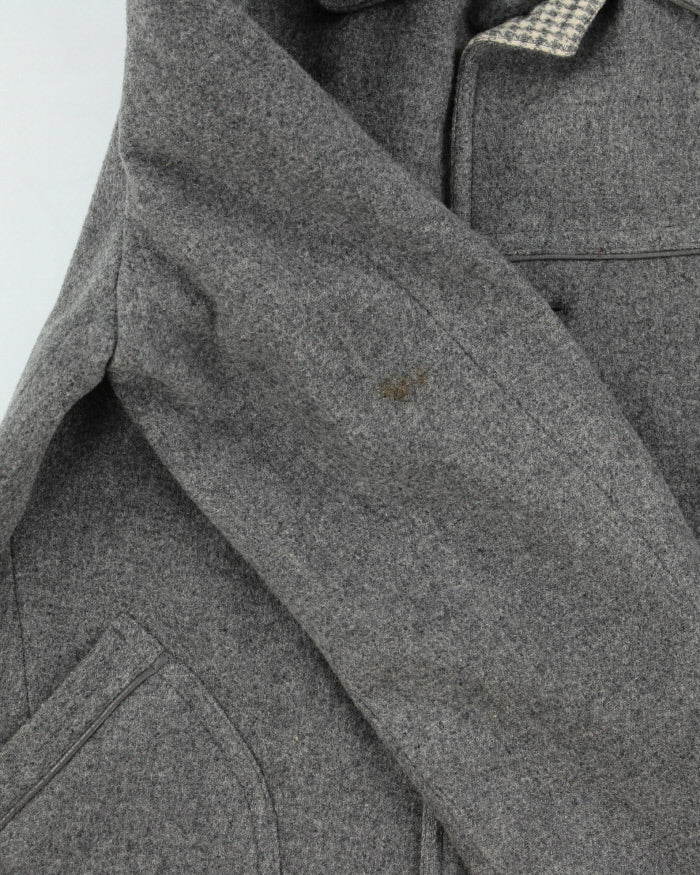 Vintage Buckingham Grey Wool Coat - L