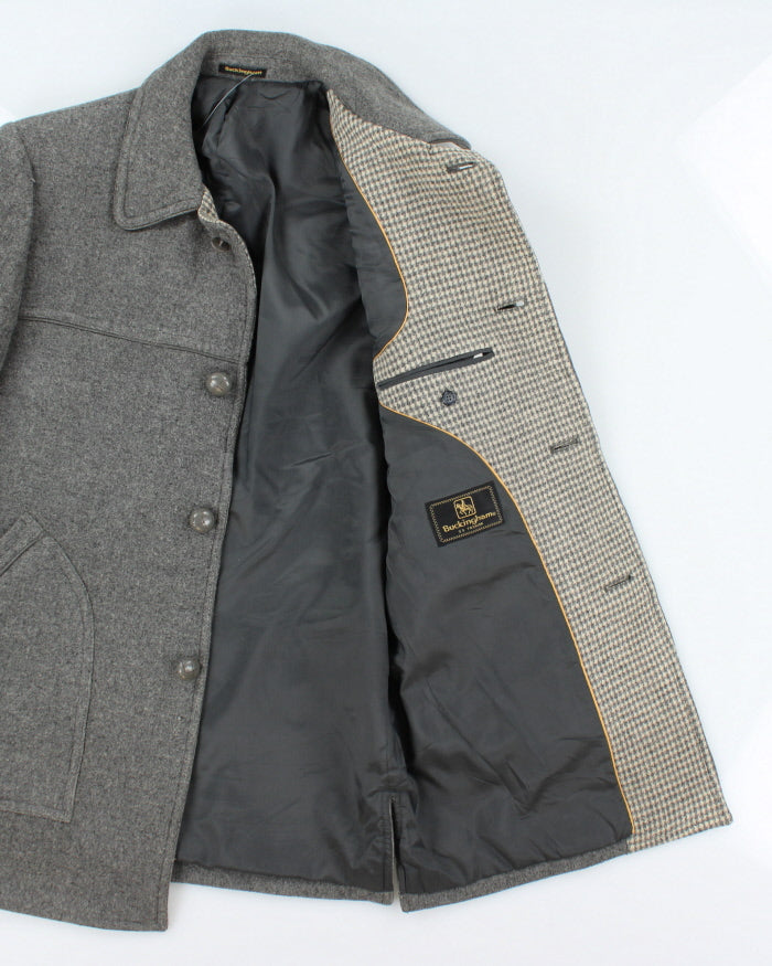 Vintage Buckingham Grey Wool Coat - L