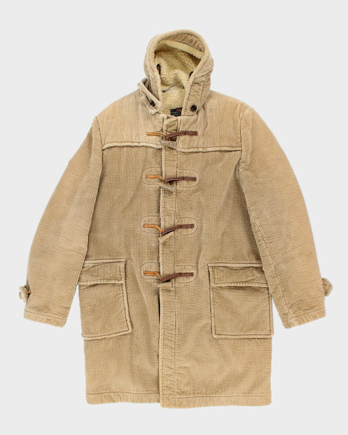 Vintage Gloverall Beige Hooded Duffle Coat - L