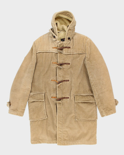 Vintage Gloverall Beige Hooded Duffle Coat - L