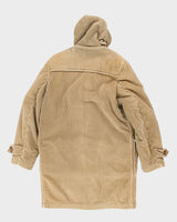 Vintage Gloverall Beige Hooded Duffle Coat - L