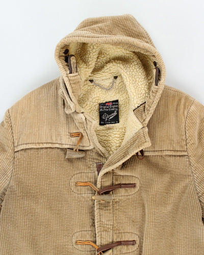 Vintage Gloverall Beige Hooded Duffle Coat - L