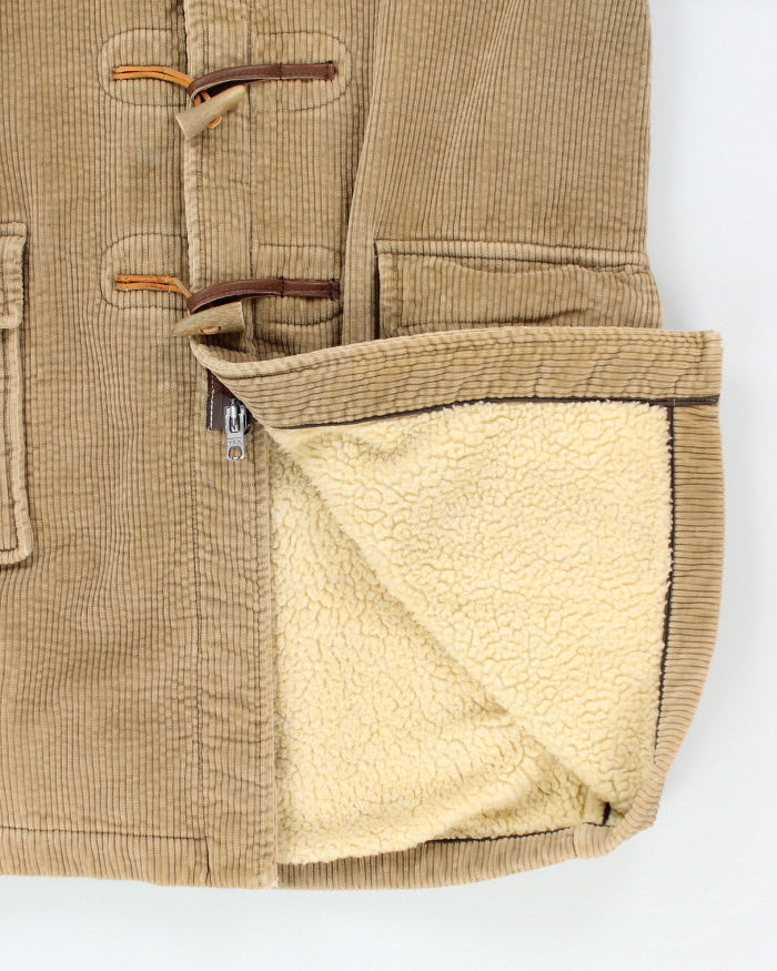Vintage Gloverall Beige Hooded Duffle Coat - L