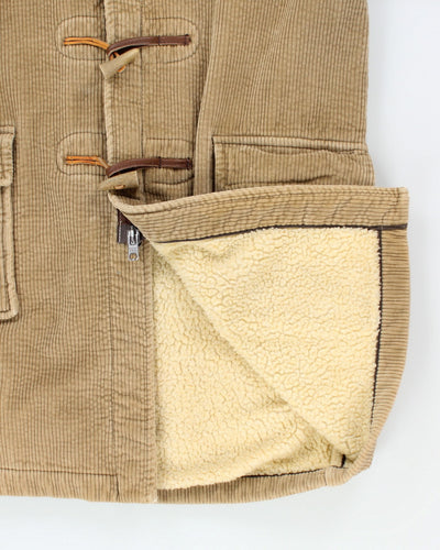 Vintage Gloverall Beige Hooded Duffle Coat - L