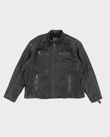 Vintage Y2K Guess Dream Wear Leather Jacket - XXL