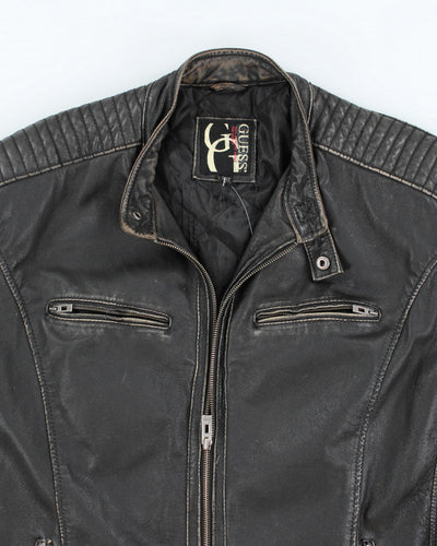 Vintage Y2K Guess Dream Wear Leather Jacket - XXL