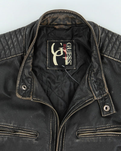 Vintage Y2K Guess Dream Wear Leather Jacket - XXL
