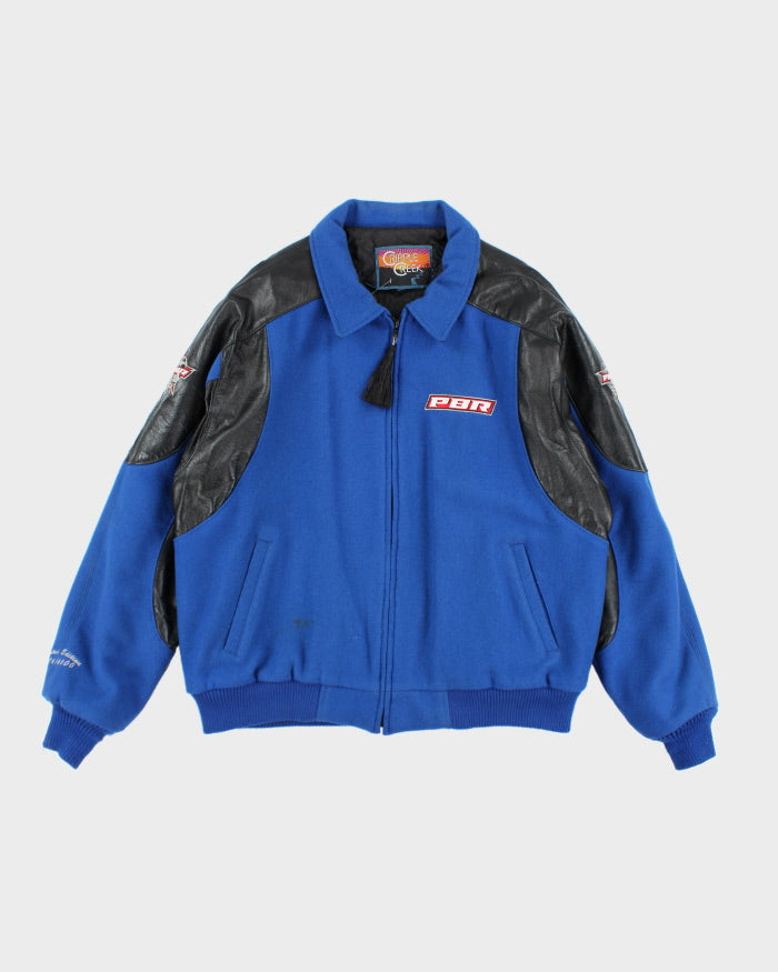 Vintage 90's PBR Heavyweight Embroidered Varsity Jacket - XL