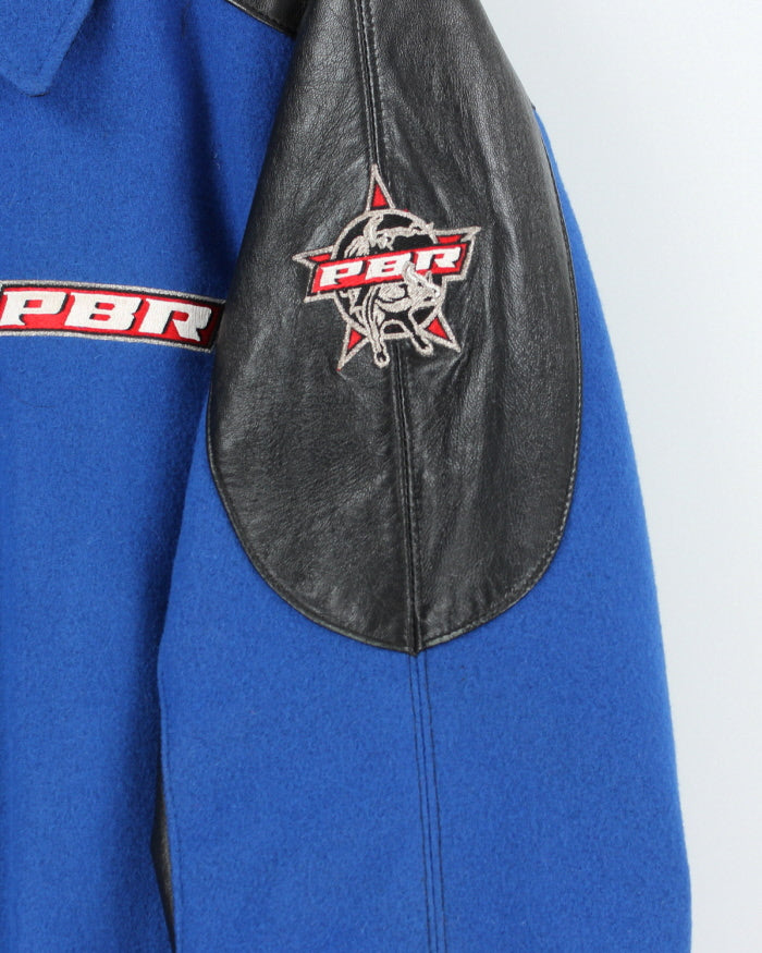 Vintage 90's PBR Heavyweight Embroidered Varsity Jacket - XL