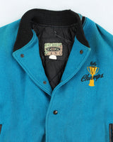 Vintage 90's Embroidered Heavyweight Varsity Jacket - XL