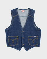 Vintage 70's GWG Denim Vest - XL