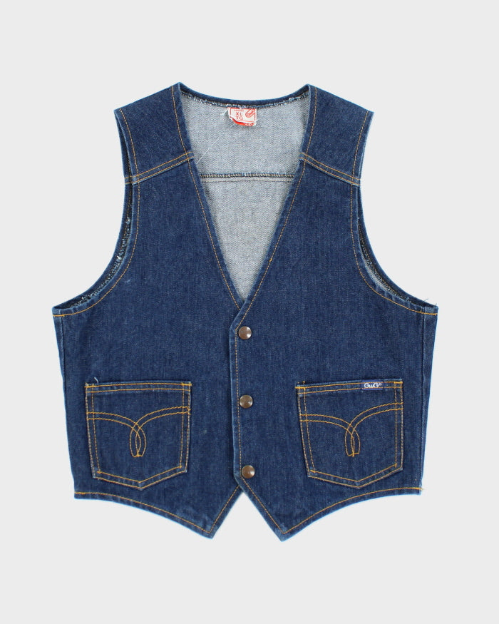 Vintage 70's GWG Denim Vest - XL