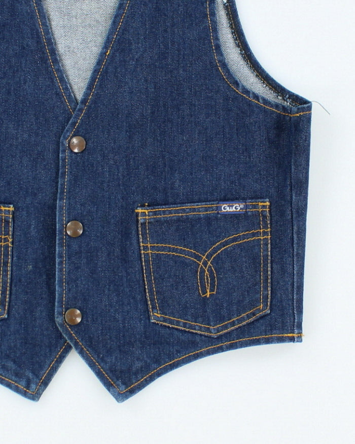 Vintage 70's GWG Denim Vest - XL