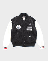 Moncler x Fragment Patched Leather Varsity Jacket - L