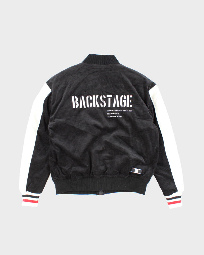 Moncler x Fragment Patched Leather Varsity Jacket - L
