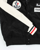 Moncler x Fragment Patched Leather Varsity Jacket - L