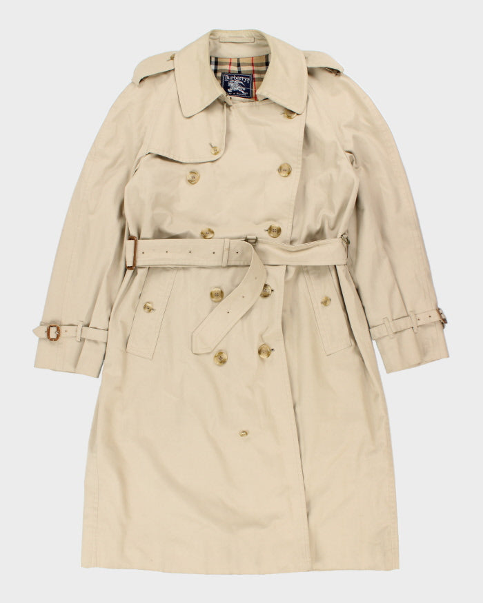 Vintage 90's Burberry Long Double Breasted Overcoat - L