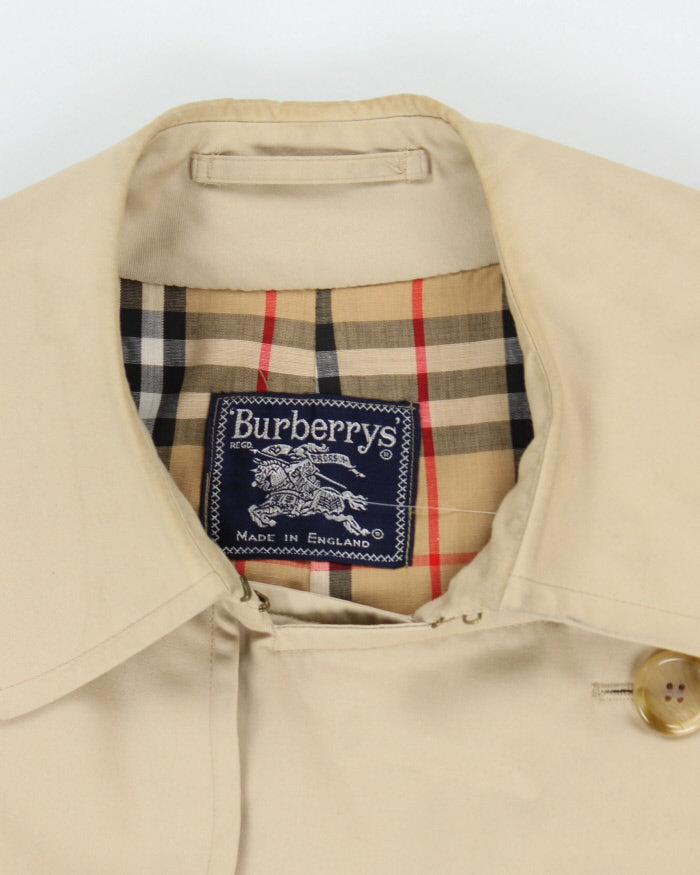 Vintage 90's Burberry Long Double Breasted Overcoat - L