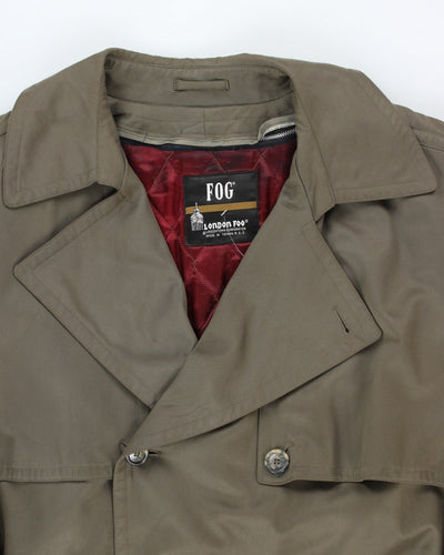 Vintage 90's London Fog Heavyweight Lined Overcoat - XL