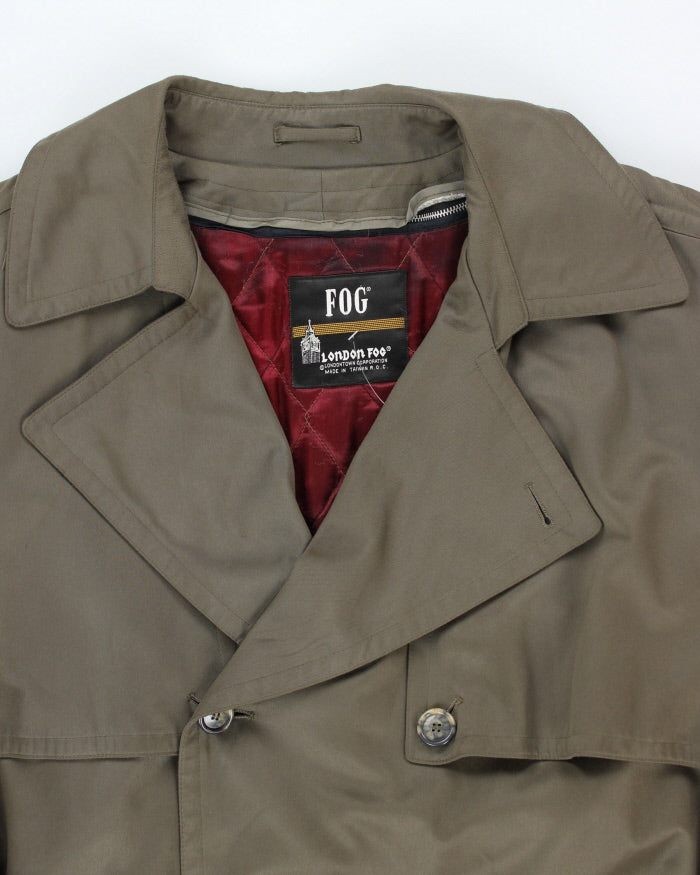 Vintage 90's London Fog Heavyweight Lined Overcoat - XL