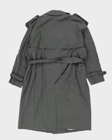 Vintage 90's Heavyweight Collared Overcoat - L