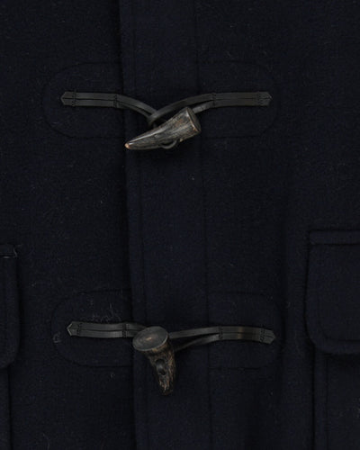 Vintage 80's Gloverall Heavyweight Wool Duffle Coat - XL