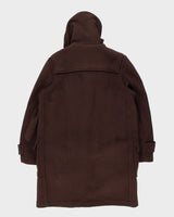Vintage 80's Gloverall Heavyweight Wool Hooded Duffle Coat - XXL