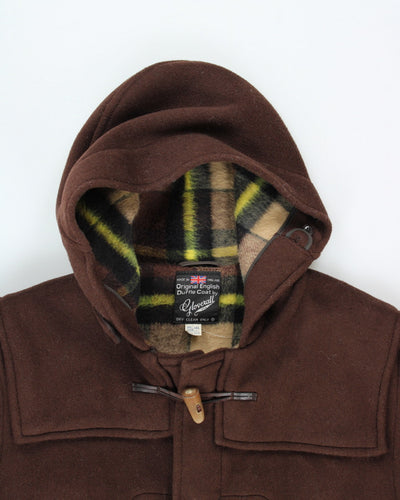 Vintage 80's Gloverall Heavyweight Wool Hooded Duffle Coat - XXL