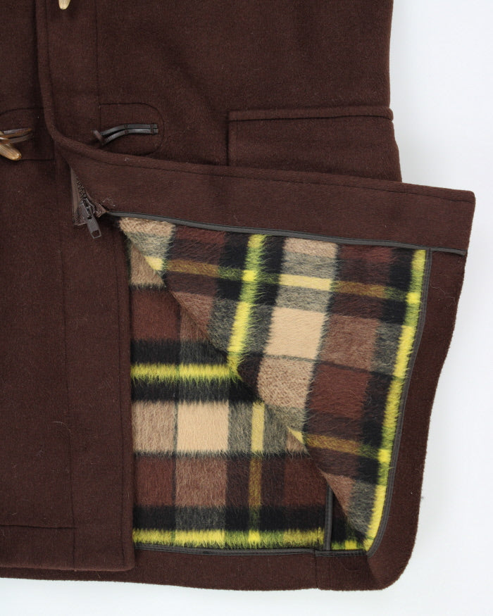 Vintage 80's Gloverall Heavyweight Wool Hooded Duffle Coat - XXL