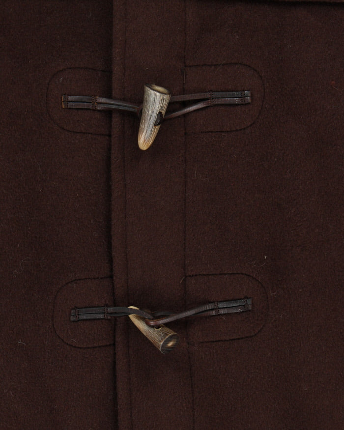 Vintage 80's Gloverall Heavyweight Wool Hooded Duffle Coat - XXL