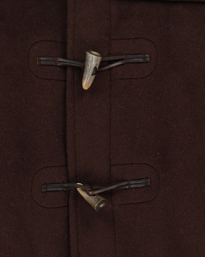 Vintage 80's Gloverall Heavyweight Wool Hooded Duffle Coat - XXL
