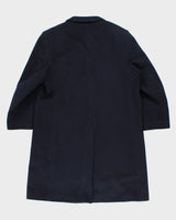 Vintage 80's Cashmere &amp; Wool Blend Heavyweight Overcoat - XL