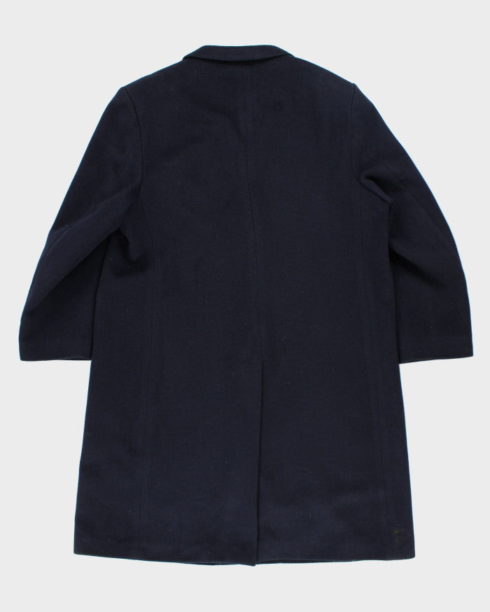 Vintage 80's Cashmere & Wool Blend Heavyweight Overcoat - XL