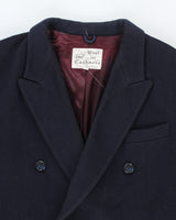 Vintage 80's Cashmere &amp; Wool Blend Heavyweight Overcoat - XL