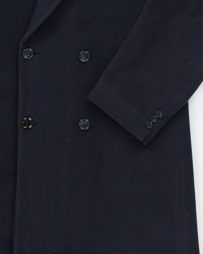 Vintage 80's Cashmere &amp; Wool Blend Heavyweight Overcoat - XL