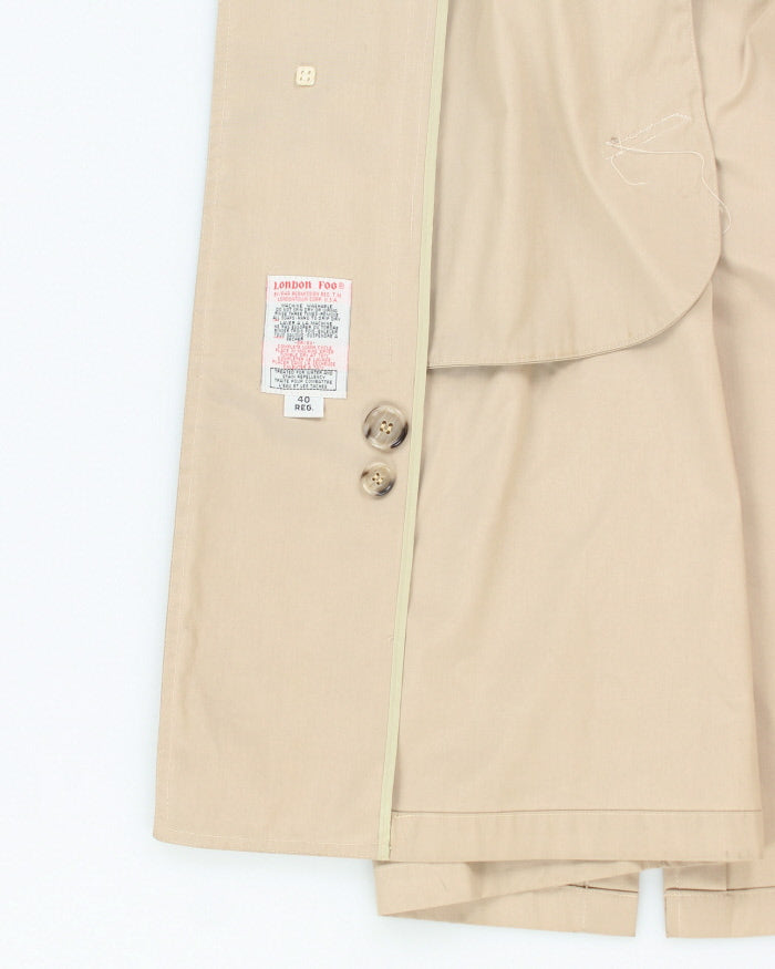 Vintage 80's London Fog Lightweight Water Repellent Overcoat - M
