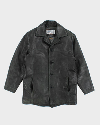 Vintage 90's Pelle Heavyweight Lined Leather Jacket - M