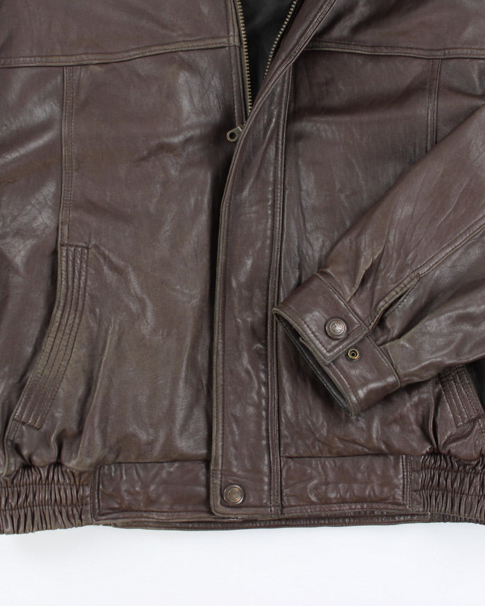 Vintage 90's Danier Heavyweight Leather Jacket - XL