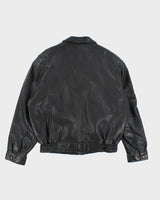 Vintage 90's Danier Heavyweight Zip Up Leather Jacket - L