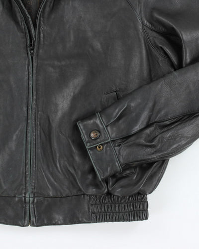 Vintage 90's Danier Heavyweight Zip Up Leather Jacket - L