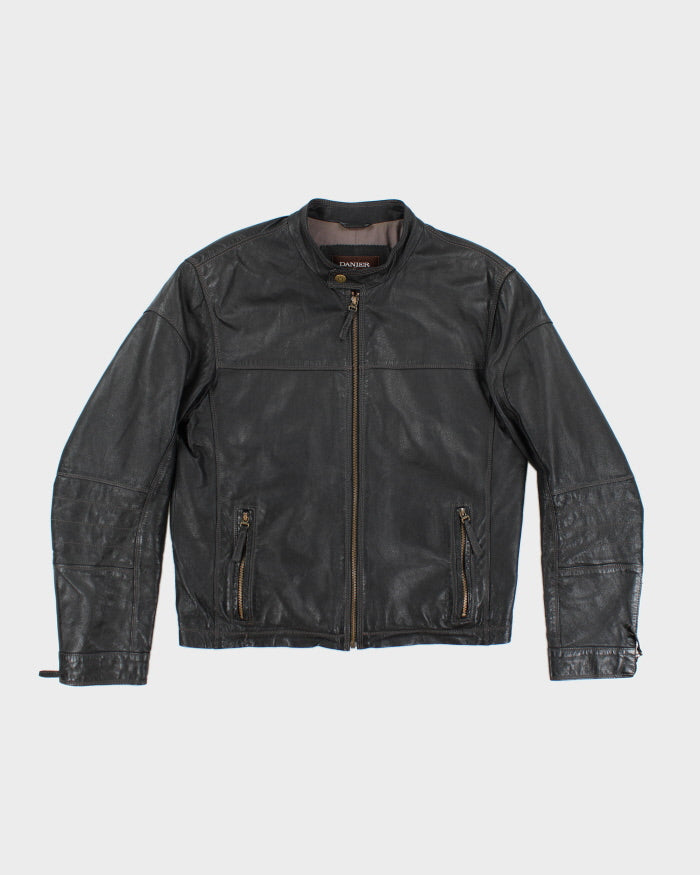 Vintage 90's Danier Leather Zip Up Biker Jacket - L