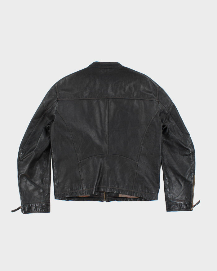 Vintage 90's Danier Leather Zip Up Biker Jacket - L