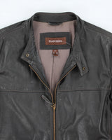 Vintage 90's Danier Leather Zip Up Biker Jacket - L